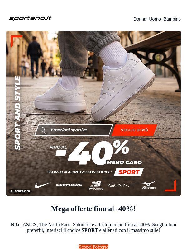 Risparmia fino al -40% con il codice SPORT