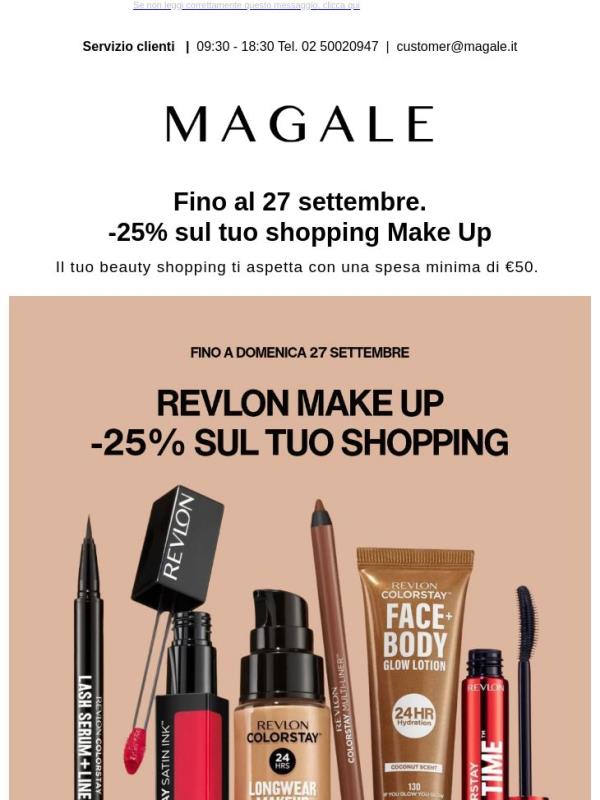 💄 -25% su Revlon Make Up: usa il codice REVLON25