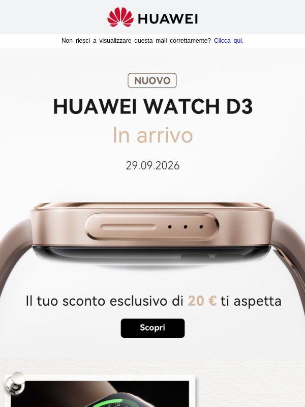 Sempre al tuo fianco. Nuovo WATCH D3 in arrivo