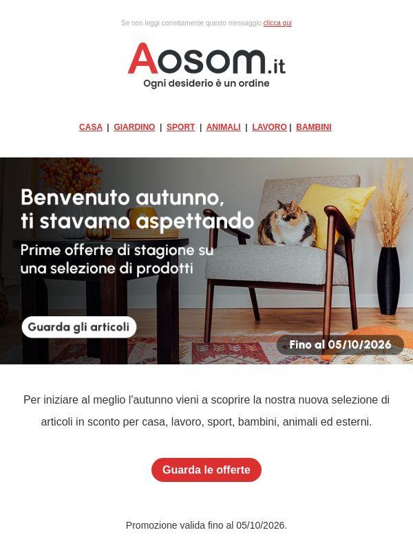 Festeggiamo l'autunno con tanti sconti