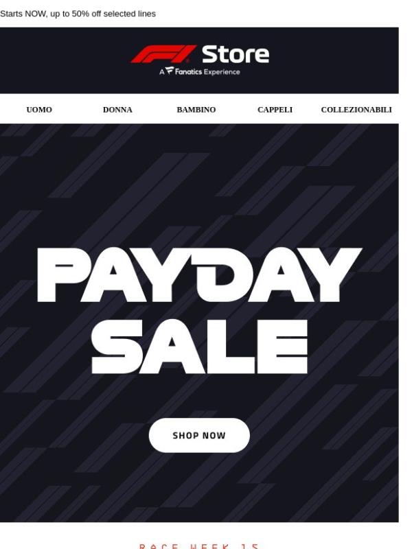 Payday Sale: Another chance to save!