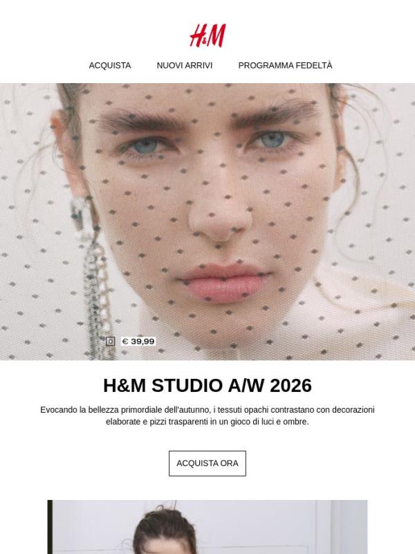H&M Studio A/W 2026 è qui