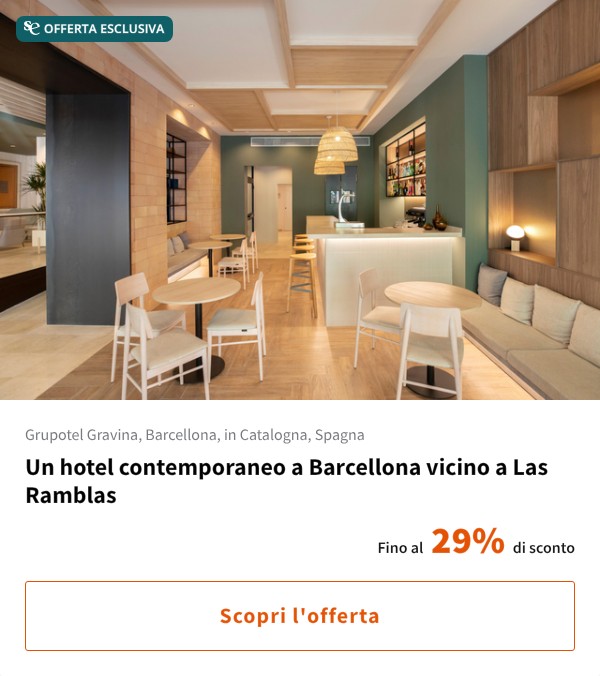 Un hotel contemporaneo a Barcellona vicino a Las Ramblas
