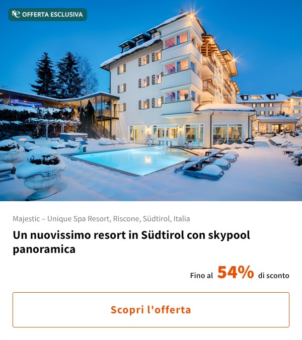 Un nuovissimo resort in Südtirol con skypool panoramica