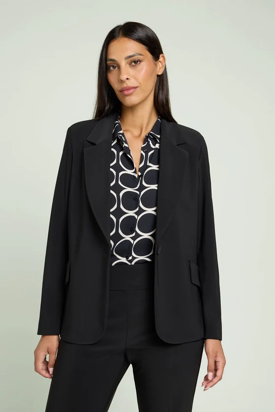 BLAZER IN COMPACT STRETCH