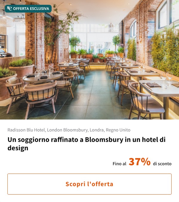 Un soggiorno raffinato a Bloomsbury in un hotel di design