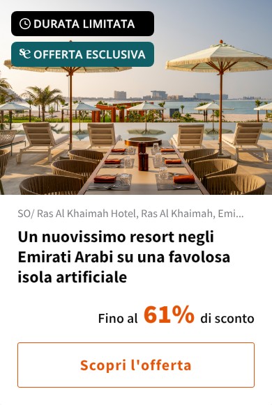 Un nuovissimo resort negli Emirati Arabi su una favolosa isola artificiale