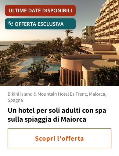 Un hotel per soli adulti con spa sulla spiaggia di Maiorca