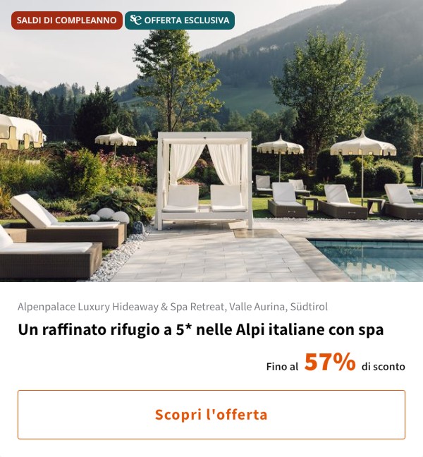 Un raffinato rifugio a 5* nelle Alpi italiane con spa