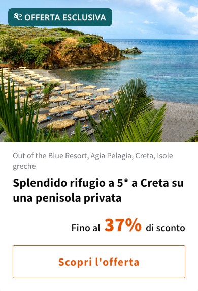 Splendido rifugio a 5* a Creta su una penisola privata