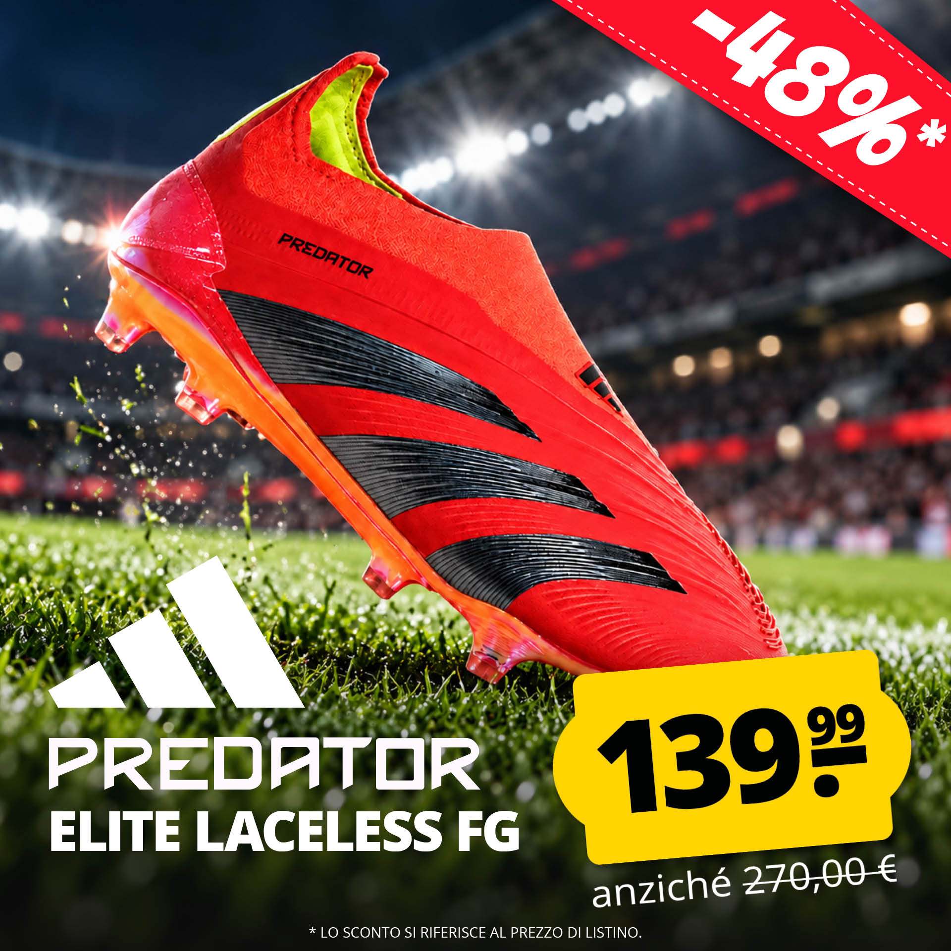 adidas predator elite laceless fg scarpe da calcio