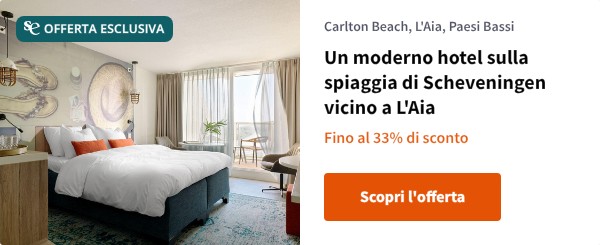 Un moderno hotel sulla spiaggia di Scheveningen vicino a L'Aia