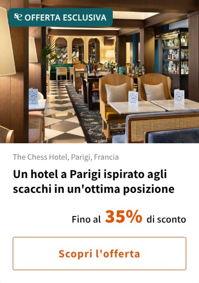 Un hotel a Parigi ispirato agli scacchi in un'ottima posizione