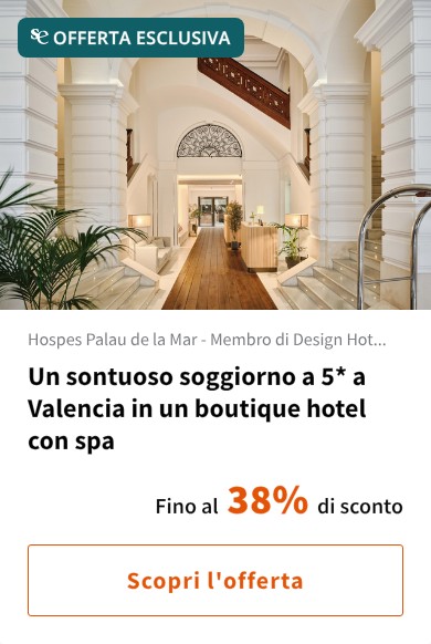 Un sontuoso soggiorno a 5* a Valencia in un boutique hotel con spa