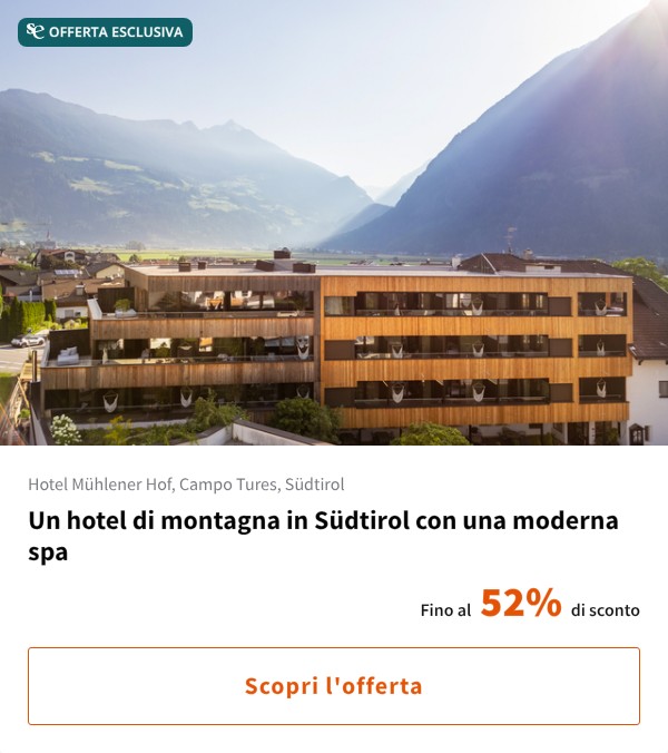 Un hotel di montagna in Südtirol con una moderna spa