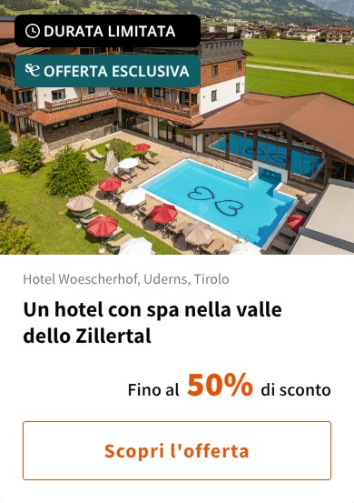 Un hotel con spa nella valle dello Zillertal