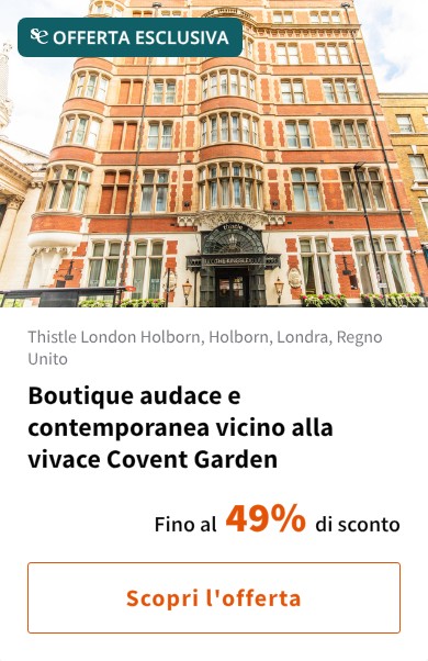 Boutique audace e contemporanea vicino alla vivace Covent Garden