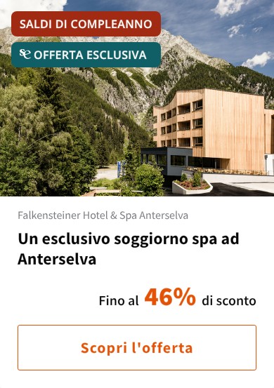 Un esclusivo soggiorno spa ad Anterselva