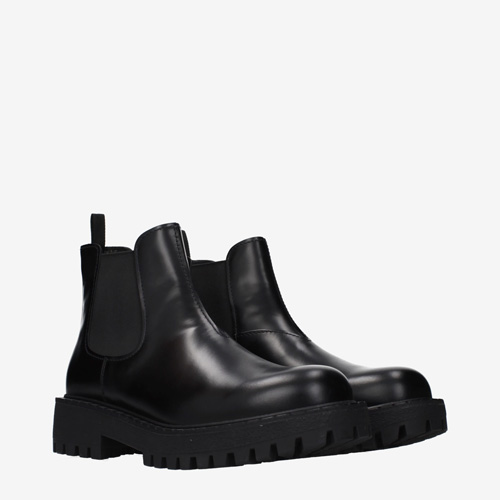 Prada Ankle Boots Men Leather Black