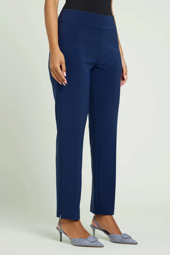 PANTALONI PULL-ON A SIGARETTA IN COMPACT STRETCH