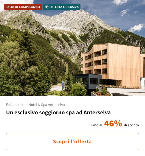 Un esclusivo soggiorno spa ad Anterselva