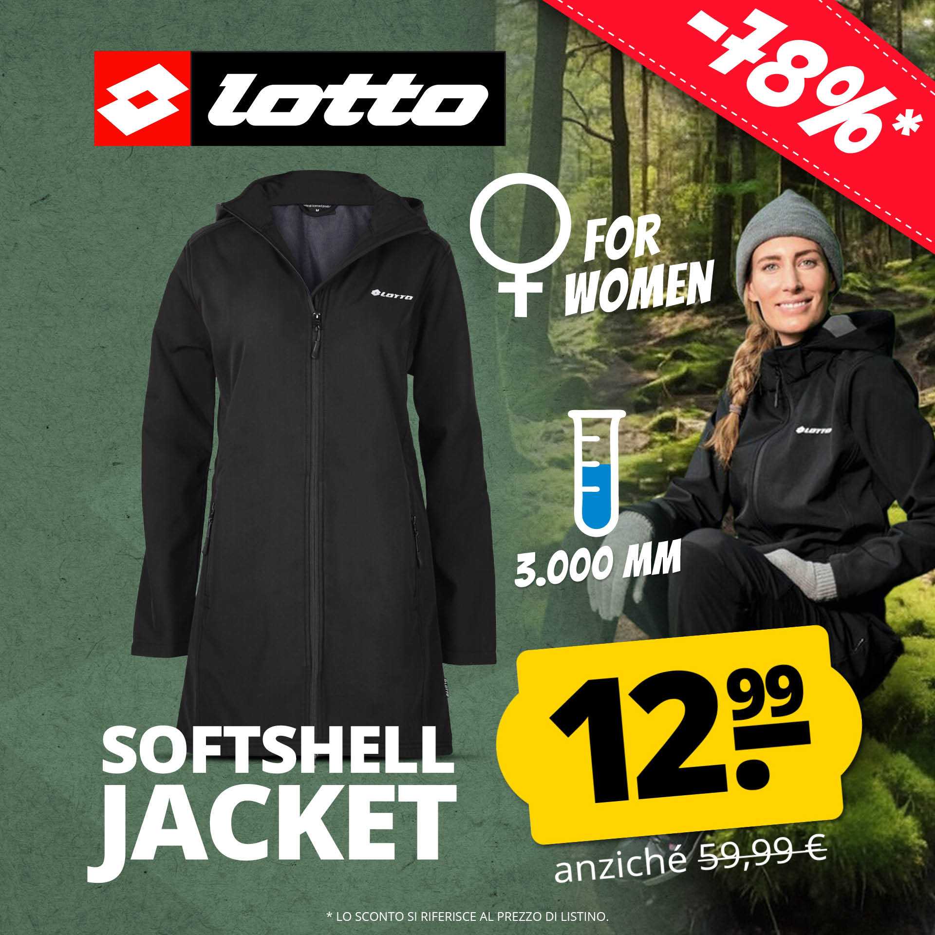 lotto outdoor donna giacca softshell