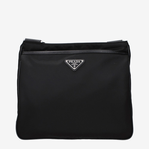 Prada Crossbody Bags Men Fabric Black