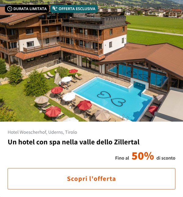 Un hotel con spa nella valle dello Zillertal