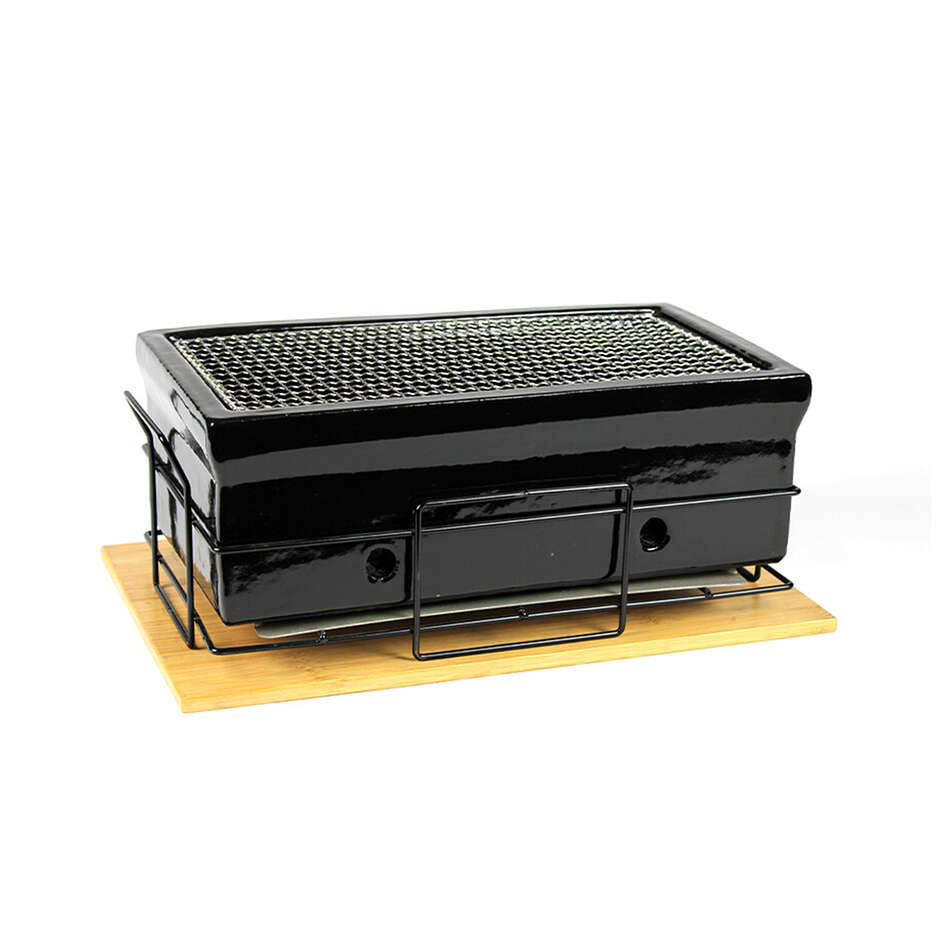 Griglia da Tavolo Shichirin Medium Black Edition Rettangolare per 4-6 persone