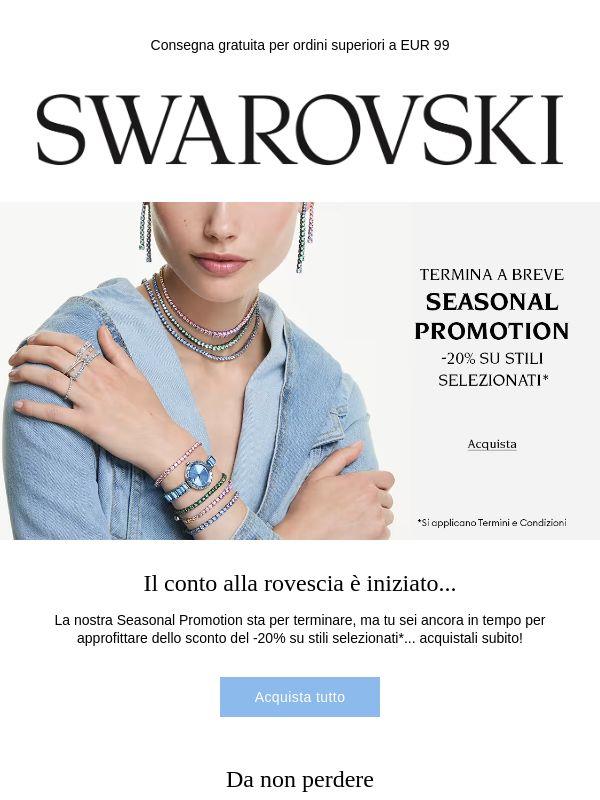 TERMINA A BREVE: -20% su stili selezionati*