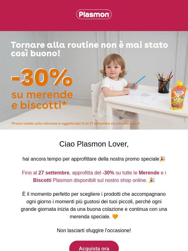 ⏰ Hai ancora tempo: -30% su Merende e Biscotti
