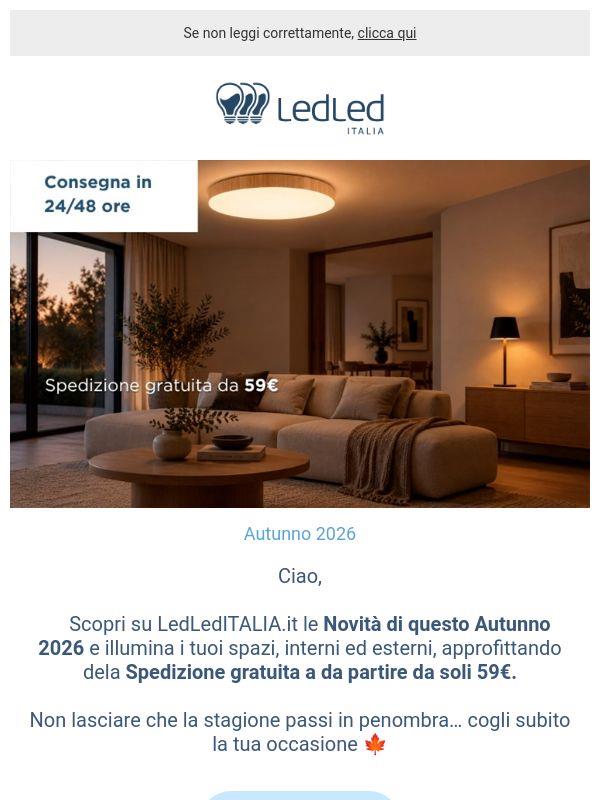 ! Novità Autunno 2026 + Spedizione gratuita da 59€