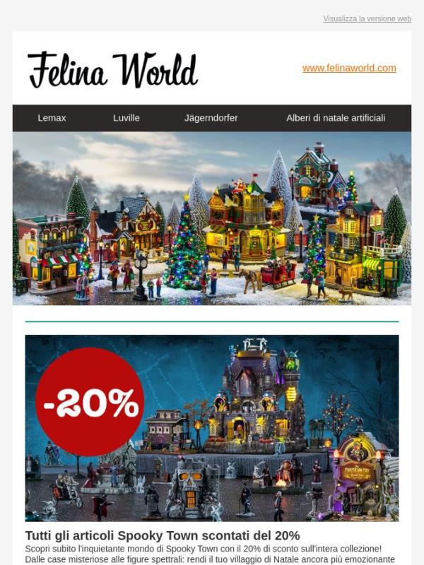 Brrrrrrrr! 20% di sconto sugli articoli Spooky Town!