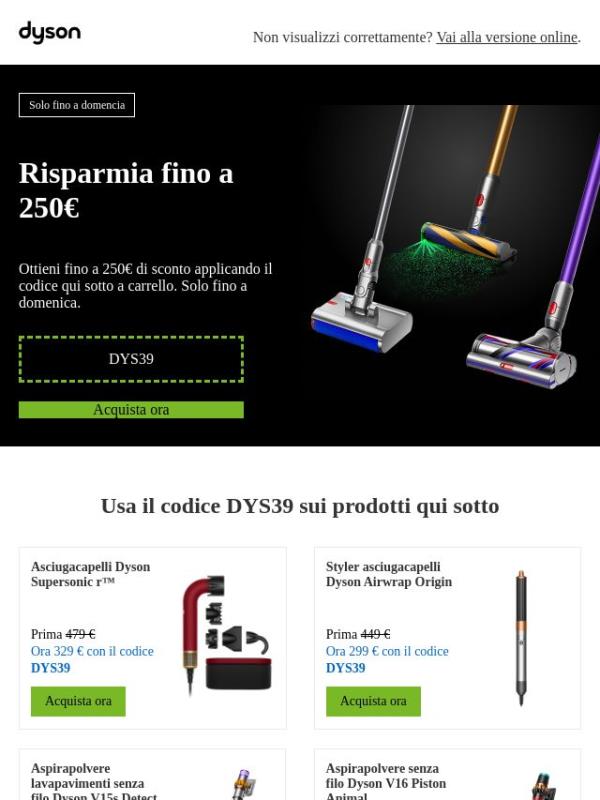 Offerte flash: risparmia fino a 250€