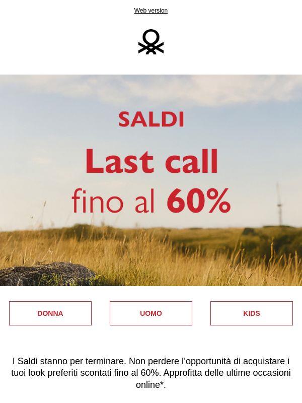 Last call | Saldi fino al 60%