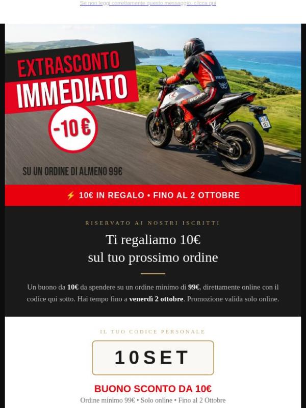 10€ di sconto con il codice 10SET - Spedizione Gratis