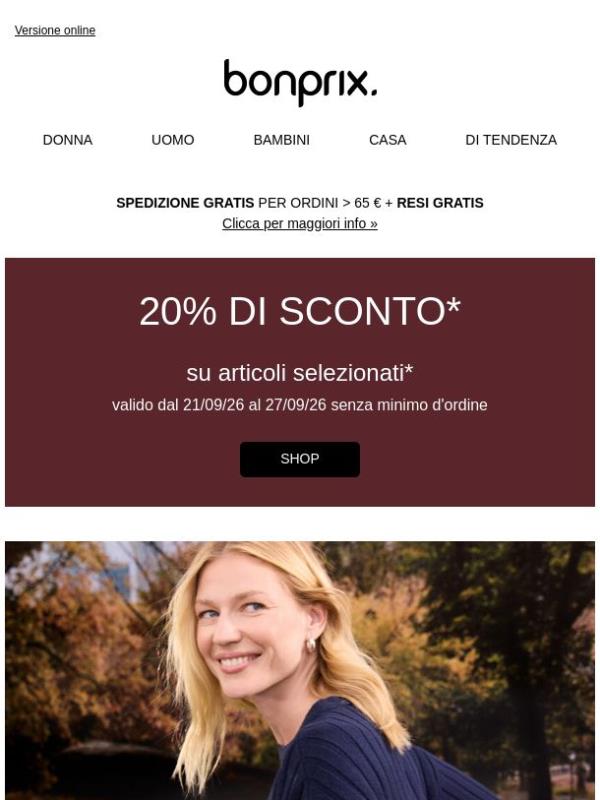 20% di sconto per il tuo look autunnale 💕