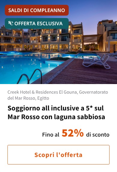 Soggiorno all inclusive a 5* sul Mar Rosso con laguna sabbiosa