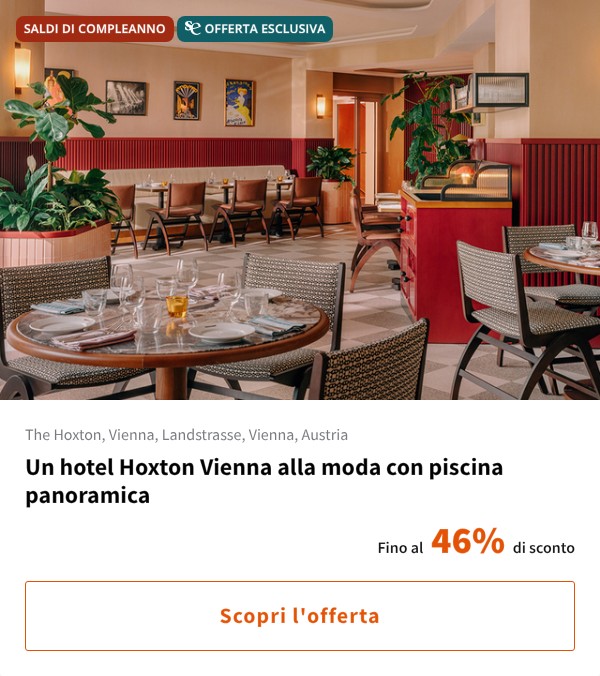 Un hotel Hoxton Vienna alla moda con piscina panoramica