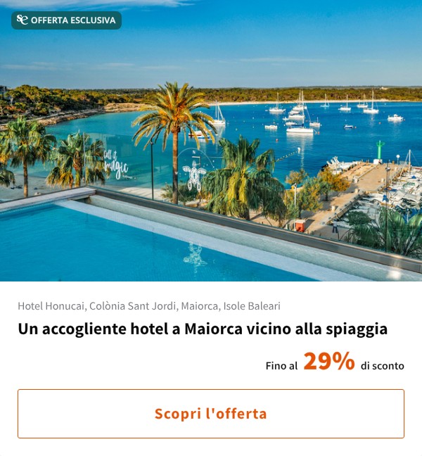 Un accogliente hotel a Maiorca vicino alla spiaggia