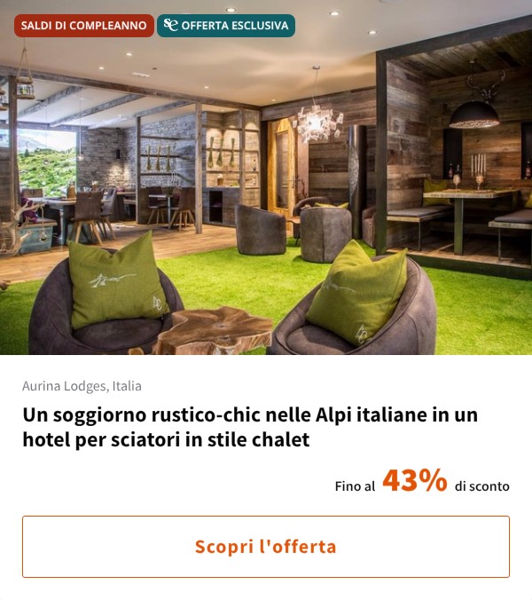 Un soggiorno rustico-chic nelle Alpi italiane in un hotel per sciatori in stile chalet