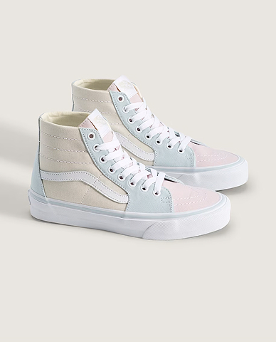 Marshmallow White Dawn Mist Blue Sk8-Hi Tapered Shoe