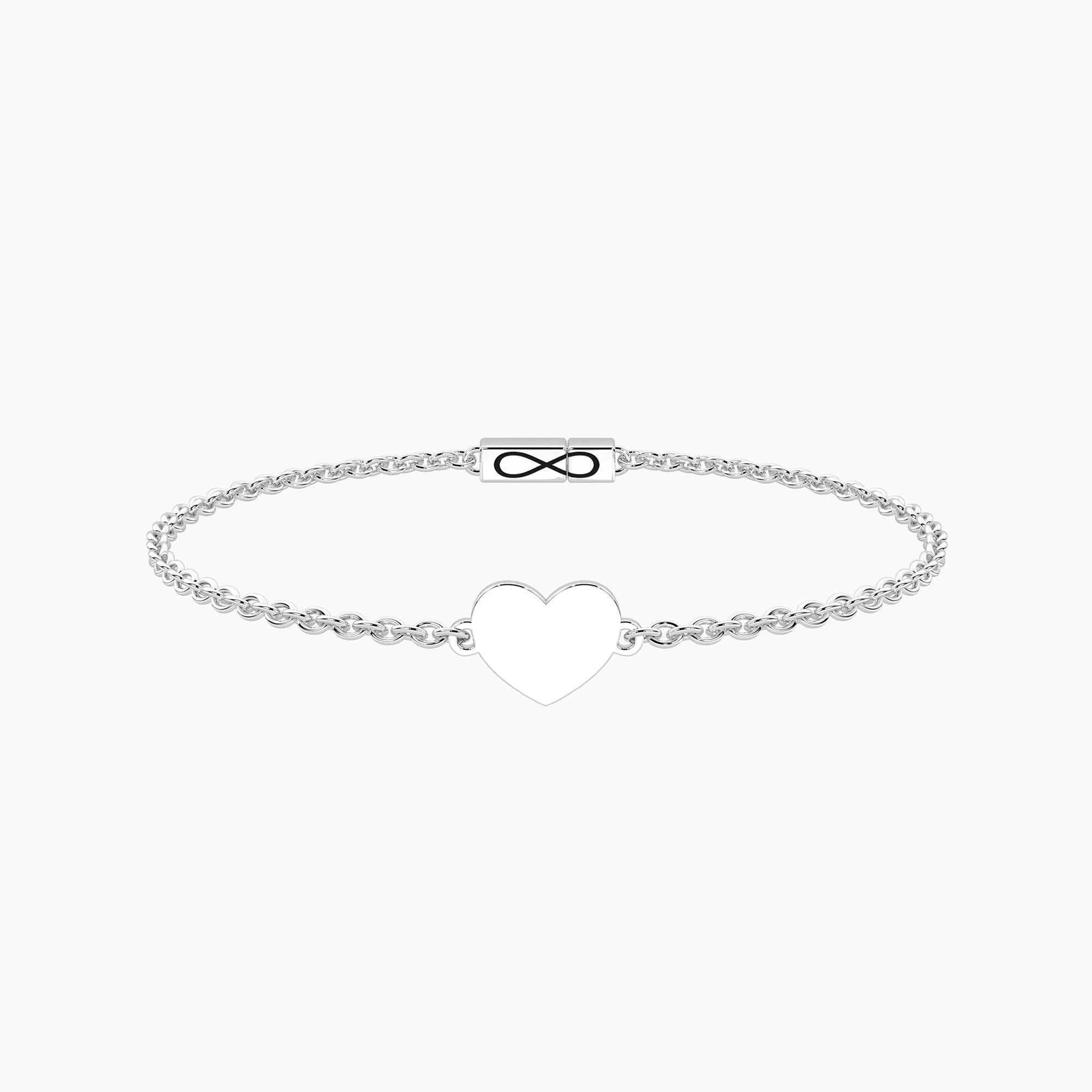 Image of Bracciale Infinity con cuore CUORE