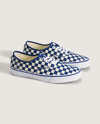 True Blue White Authentic Checkerboard Shoe