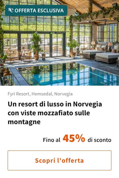 Un resort di lusso in Norvegia con viste mozzafiato sulle montagne