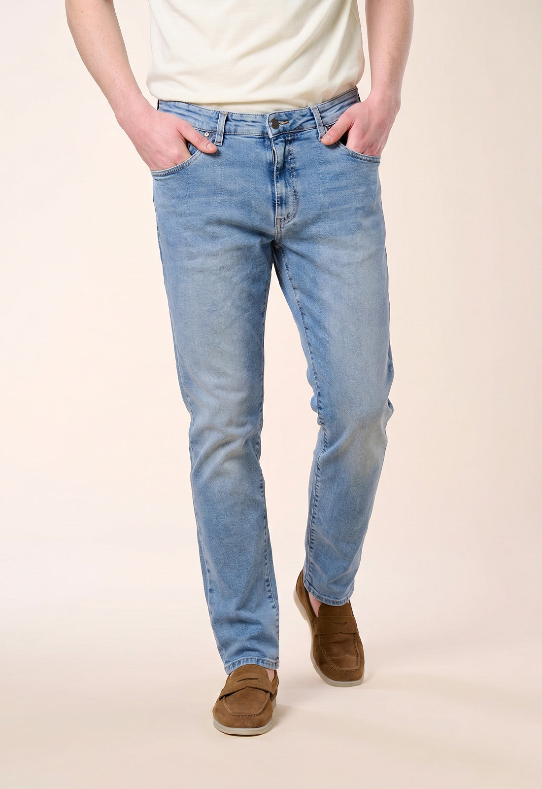 Jeans Denim Light Blue Lavaggio Chiaro - Denim / 46