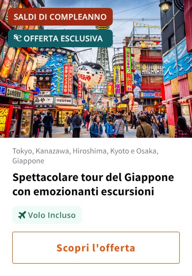 Spettacolare tour del Giappone con emozionanti escursioni