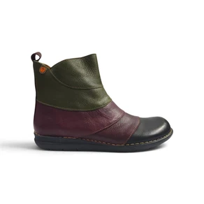 Stivaletto Basso Donna in Pelle Multicolor Nera | Jungla