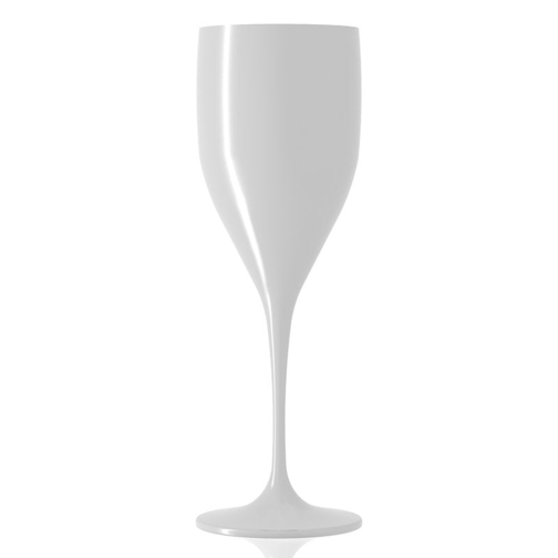 33 cl - Sunlight Beach Calice Flute In San - Set 6 Pz - Bianco Opaco