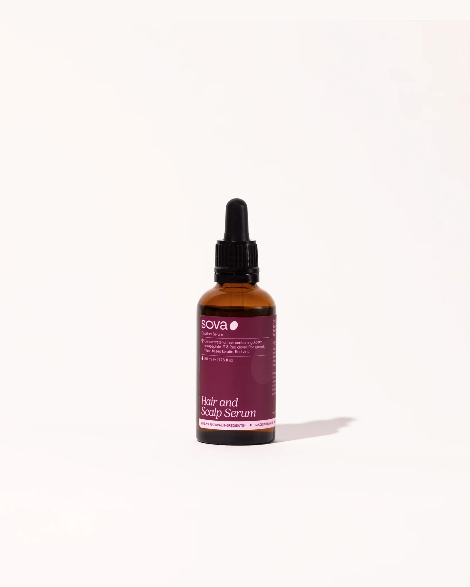 Il flacone del Siero per Capelli & Cuoio Capelluto Sova